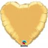 BALLON ALU FORME COEUR GOLD 36" 91 cm