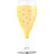 BALLON ALU COUPE CHAMPAGNE 39"