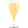 BALLON ALU COUPE CHAMPAGNE 39"
