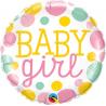 BALLON ALU BABY GIRL POIS 18" 46cm