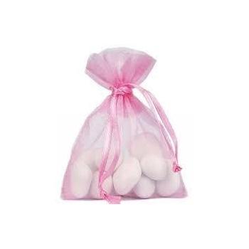 SACHET ORGANDI ROSE VIF X10