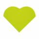 SERVIETTE COEUR VERT ANIS X20