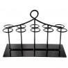 SUPPORT TUBE RECTANGLE NOIR 20 x 8 cm