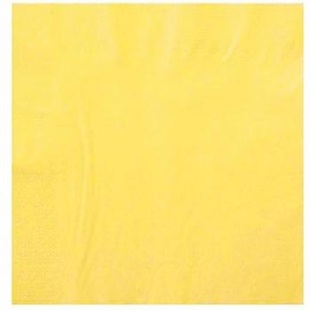 SERVIETTE OUATE 2 PLIS JAUNE X100
