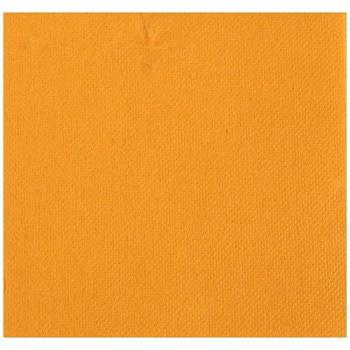 SERVIETTE MICRO GAUFFRE 25X25CM MANDARINE X50