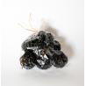 SACHET 9 BOULES ROTIN NOIR