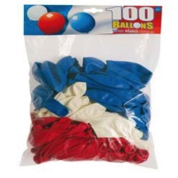 BALLON BLEU BLANC ROUGE X100
