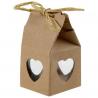 BOITE A DRAGEE COEUR KRAFT (12X14X0.9)