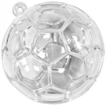 BOITE BALLON DE FOOT TRANSPARENTE X3 DIAM6CM