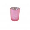 PHOTOPHORE DECOR PAPILLONS INTERIEUR MIROIR ROSE