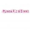 LETTRE C EST UNE FILLE ROSE