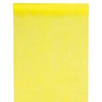 CHEMIN DE TABLE INTISSE JAUNE 29/30CMX10M