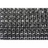 RUBAN DIAMANTS NOIR/ARGT 2CMX1.80M