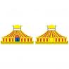 CENTRE DE TABLE CIRCUS 17CMX30CM