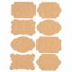 ETIQUETTES VINTAGE LIEGE X8 9X6CM