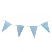 GUIRLANDE VELOURS 12 FANIONS BLEU 2 METRES