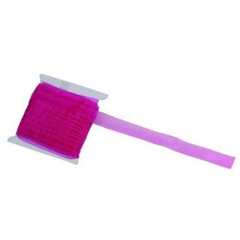 RUBAN ORGANZA FUSHIA 15 MM X 20 M