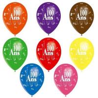 BALLONS 100 ANS X8