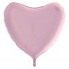 BALLON ALU COEUR ROSE PASTEL 9" 23CM