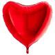 BALLON ALU COEUR ROUGE 9" 23CM