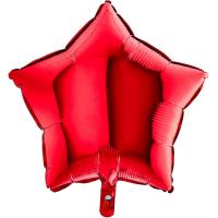 BALLON ALU ETOILE ROUGE 9" 23CM