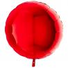 BALLON ALU ROND ROUGE 9" 23CM