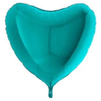 BALLON ALU COEUR TIFFANY 9"' 23CM