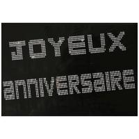 GUIRLANDE JOYEUX ANNIVERSAIRE NOIRE 4M
