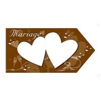 FLECHE INDICATION MARIAGE CHOCOLAT