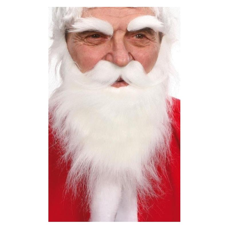 PERE NOËL BARBE + MOUSTACHE + SOURCILS BLANC