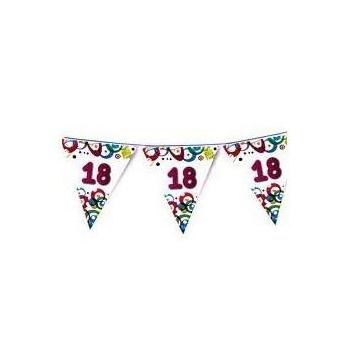 GUIRLANDE ANNIVERSAIRE 18 ANS FANIONS 6 M