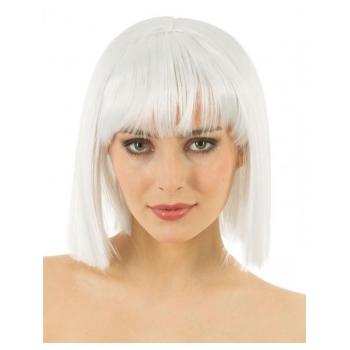 PERRUQUE CRAZY BLANCHE NVEAU BOITAGE