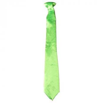 CRAVATE SATIN FLUO 45CM VERTE