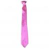 CRAVATE SATIN FLUO 45CM ROSE