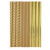 22 PAILLES CARTON KRAFT ET OR 19,5CM