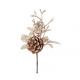 BRANCHE AUTOMNALE CHAMPAGNE GIVREE ET PAILLETTES