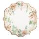 ASSIETTES PEONY BLANCHES/ROSES/VEGETAL/ROSE GOLD 22,5CM X8