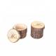 SET 2 BOITES BOIS MR & MRS D. 5.5X H. 4CM