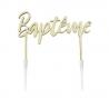 DECOR DE GATEAU BOIS BAPTEME 11CM