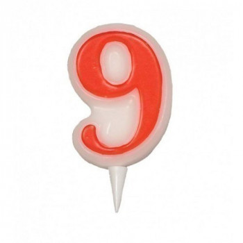 BOUGIE CHIFFRE 9