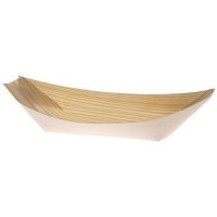 Barquette bateau en bois 17x8,5 cm