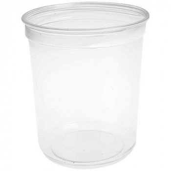 Saladier plastique PET rond 90cl (32oz)