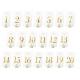 MARQUE TABLE TRANSPARENT CHIFFRE DORE 7X12CM  X20 (sans pied)