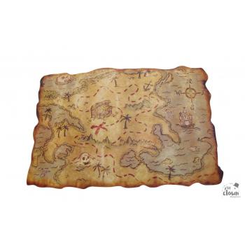 CARTE AU TRESOR PIRATE 29X45CM
