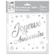 SERVIETTES ANNIVERSAIRE ARGENT METALLISEES X24