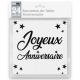 SERVIETTES ANNIVERSAIRE BLANCHES METALLISEES X24