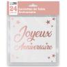 SERVIETTES ANNIVERSAIRE ROSE GOLD METALLISEES X24