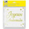 SERVIETTES ANNIVERSAIRE OR METALLISEES X24