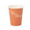 GOBELETS JOLIS BRINS TERRACOTTA ET OR 255ML X8