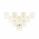 10 MARQUES-TABLES IVOIRE ET DORURE EMBOSSEE 15X10CM